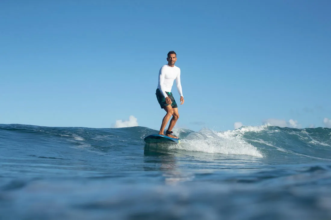 100 Men's Long Sleeve UV Protection Surfing Top T-Shirt
