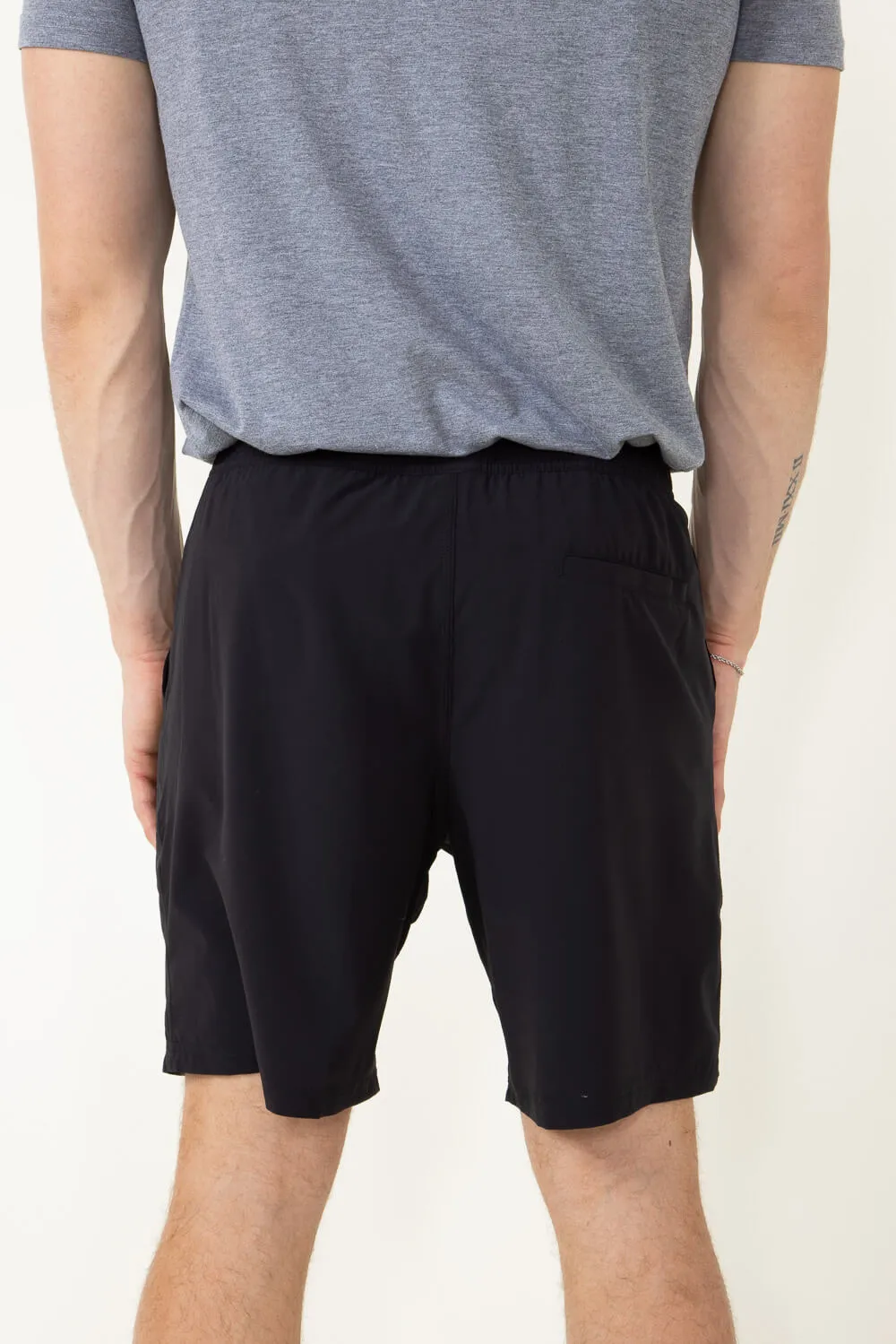 1897 Active Levitate Shorts for Men in Black | STEW26-BLACK