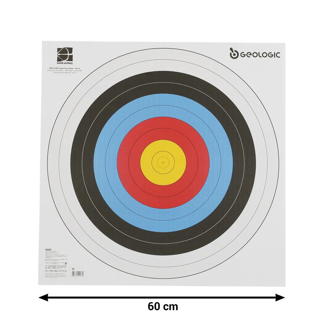 5 Archery Target Faces 60x60 cm