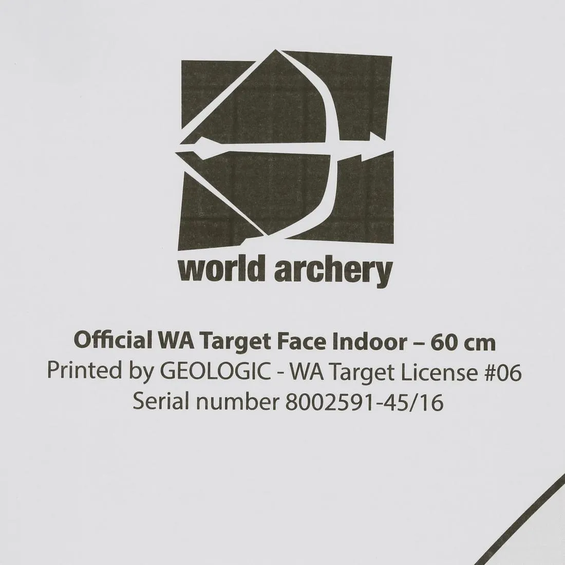 5 Archery Target Faces 60x60 cm