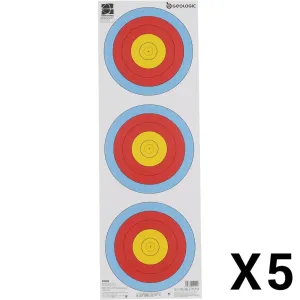 5 BLASONS TIR A L'ARC TRISPOT