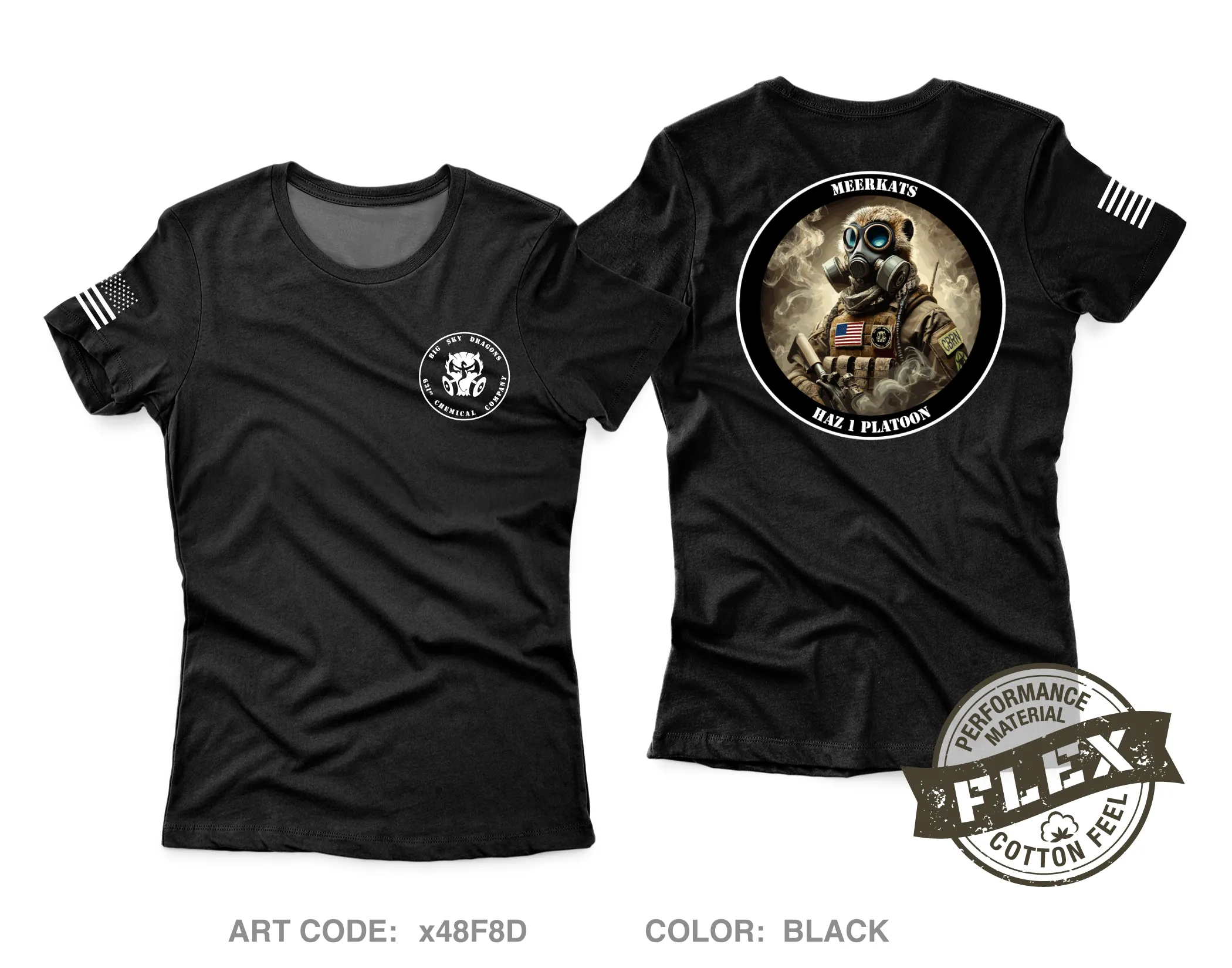 631st Chemical Company, Haz 1 Platoon Core Women's SS Flex Performance Tee - x48F8D