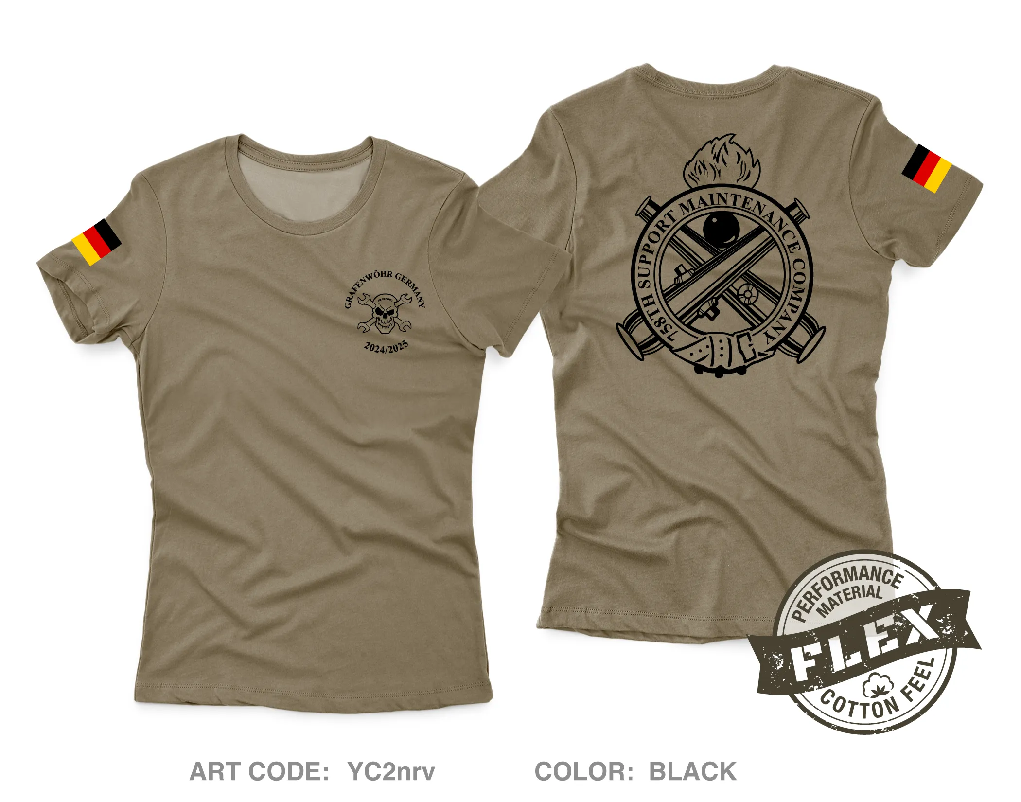 758th Support Maintenance Company Core Women's SS Flex Performance Tee - YC2nrv
