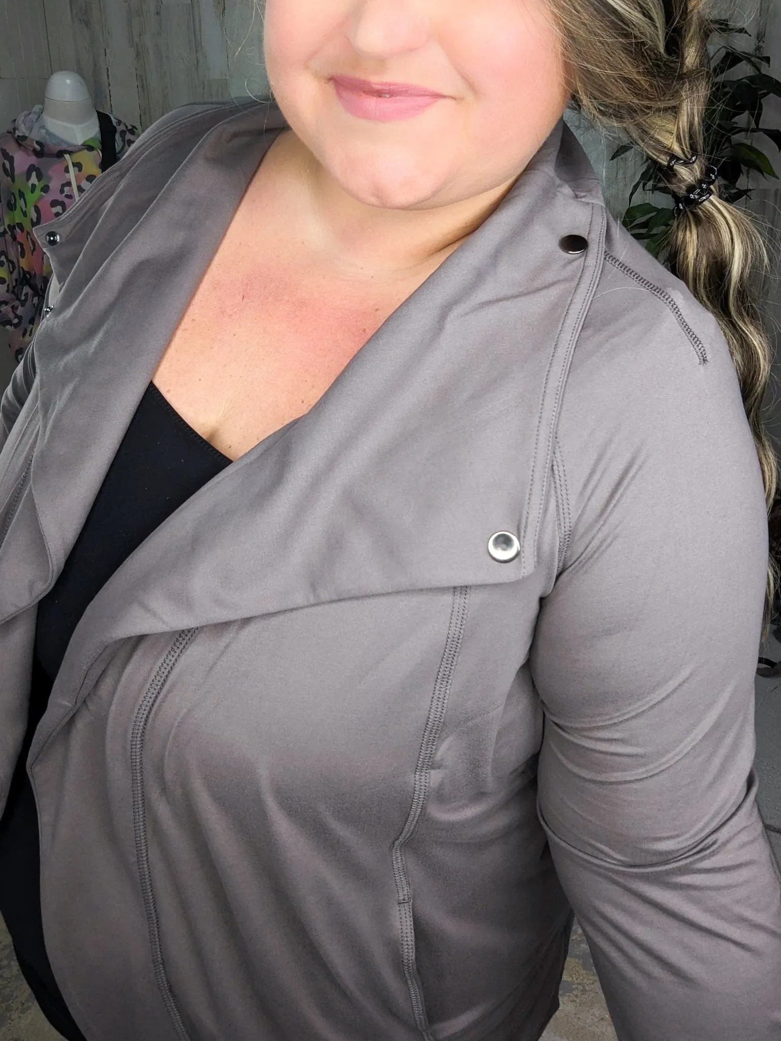 Abigail Athletic Asymmetrical Cardi Jacket (many colors!)