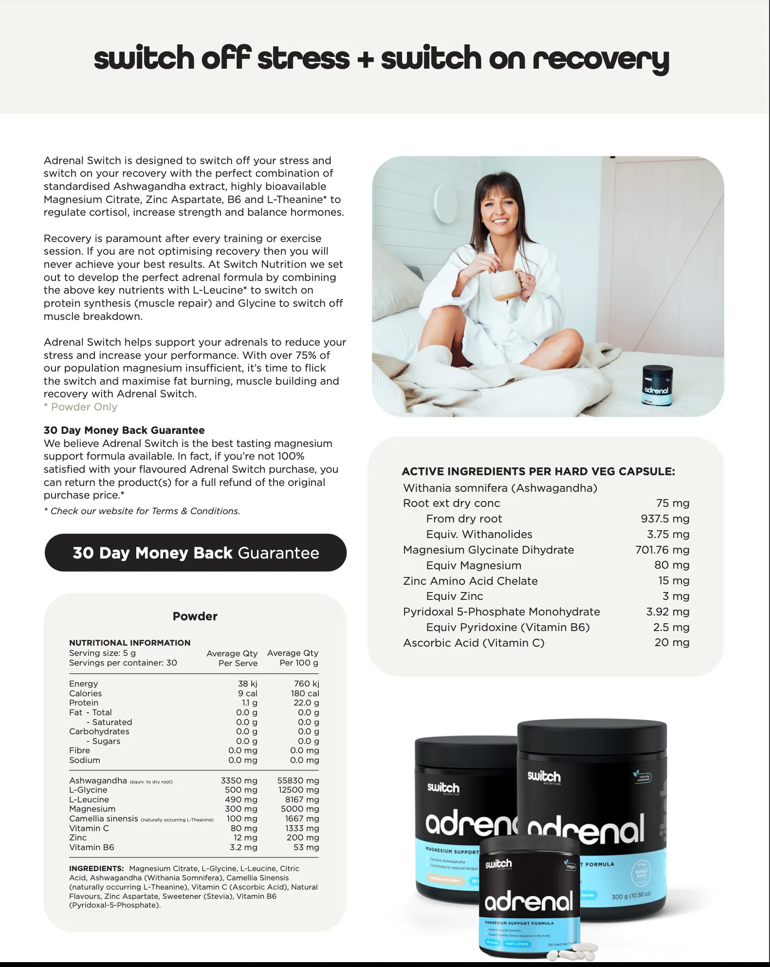 Adrenal Switch By Switch Nutrition