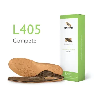 Aetrex Men's Compete Orthotics with Metatarsal Support for Medium & High Arches