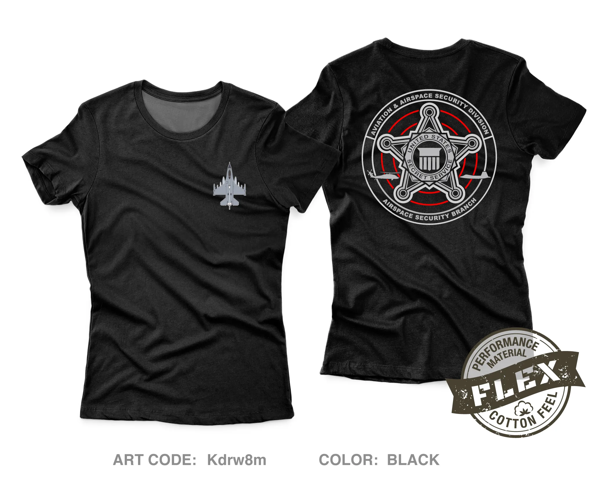 Airspace Security Branch Core Women's SS Flex Performance Tee - Kdrw8m