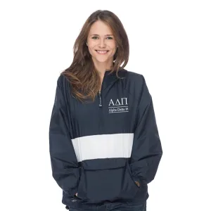 Alpha Delta Pi Classic Striped Windbreaker - Lined