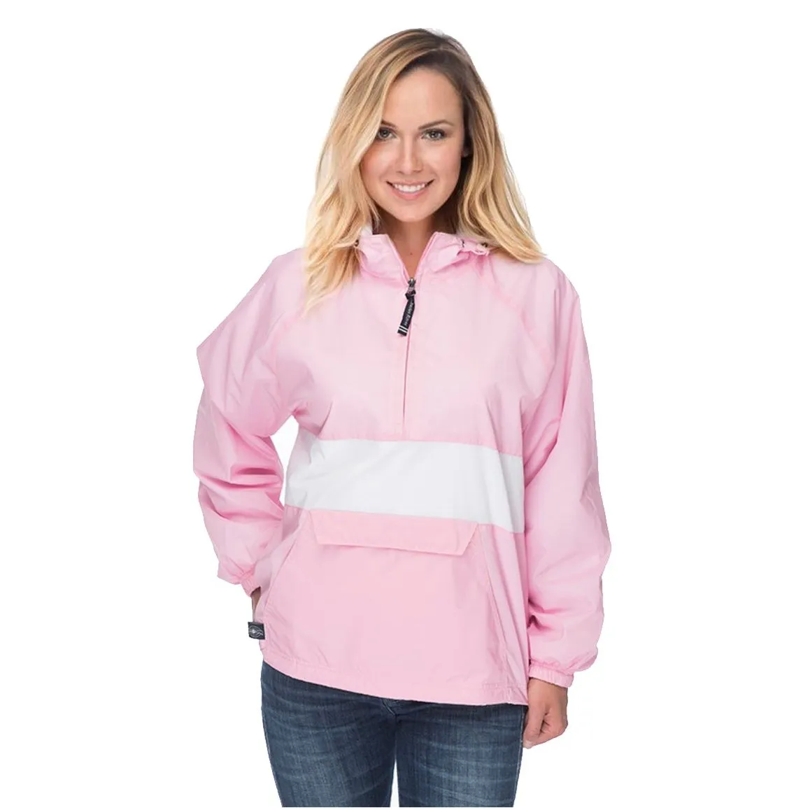 Alpha Delta Pi Classic Striped Windbreaker - Lined