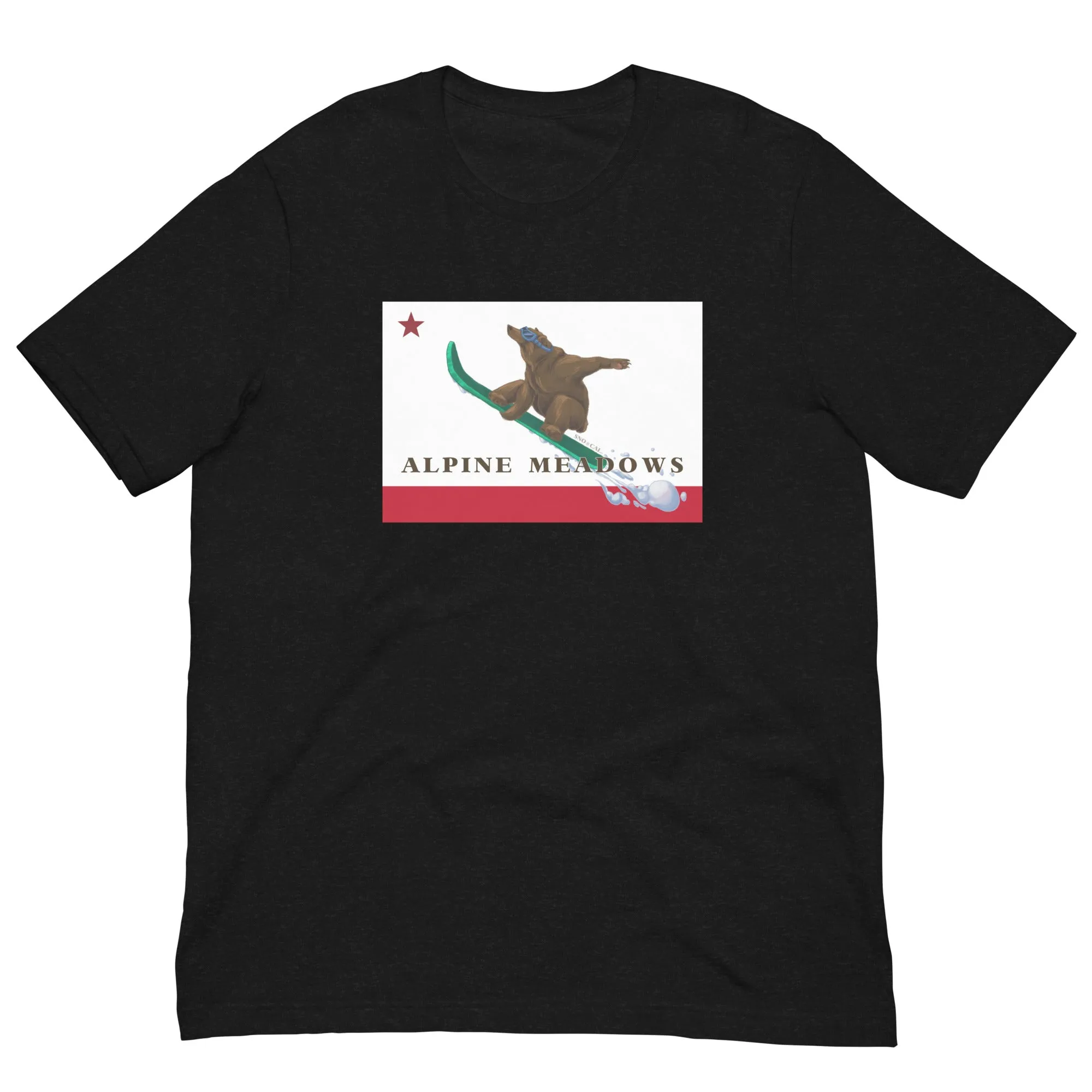 Alpine Meadows Shirt - CA Flag Boarding Grizzly