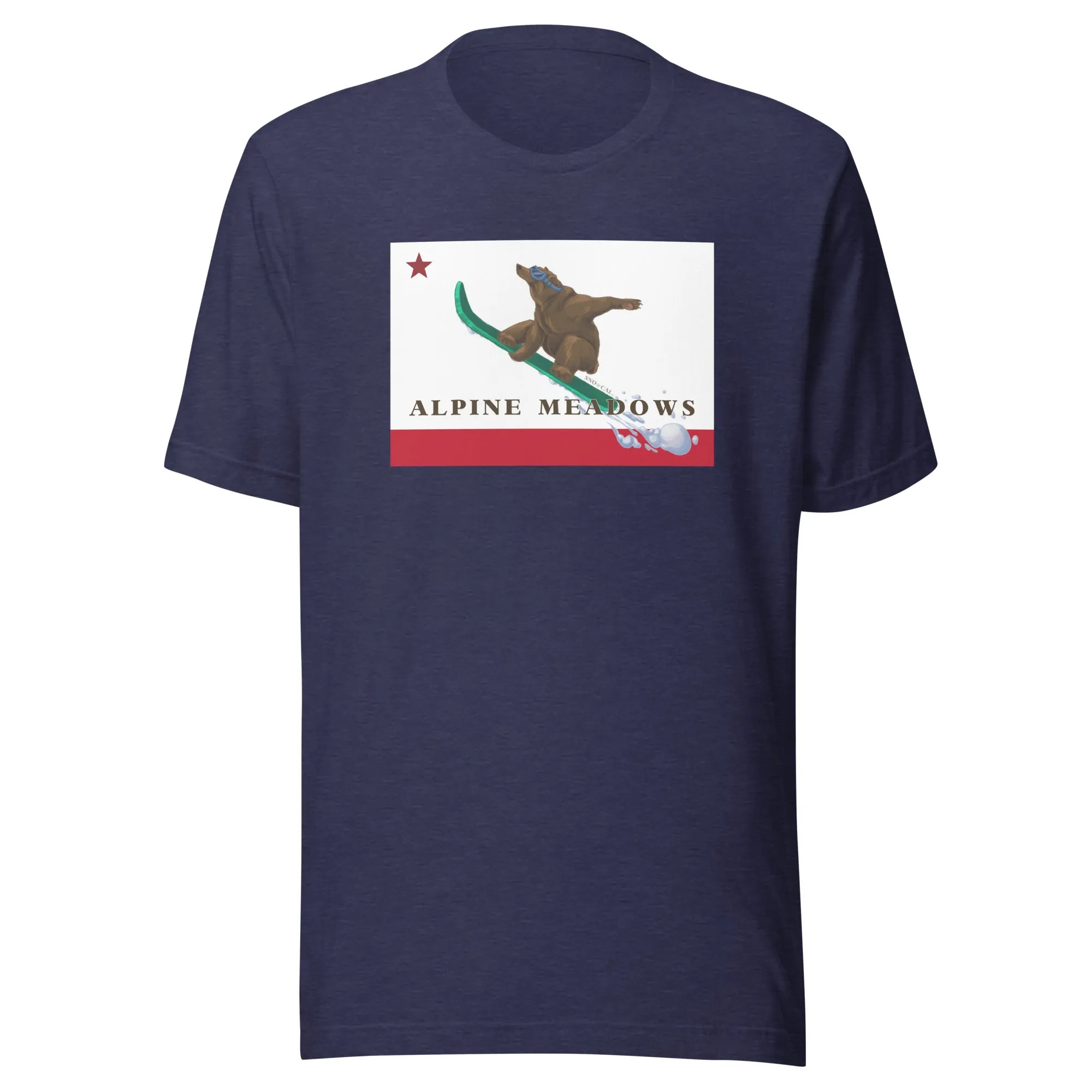 Alpine Meadows Shirt - CA Flag Boarding Grizzly