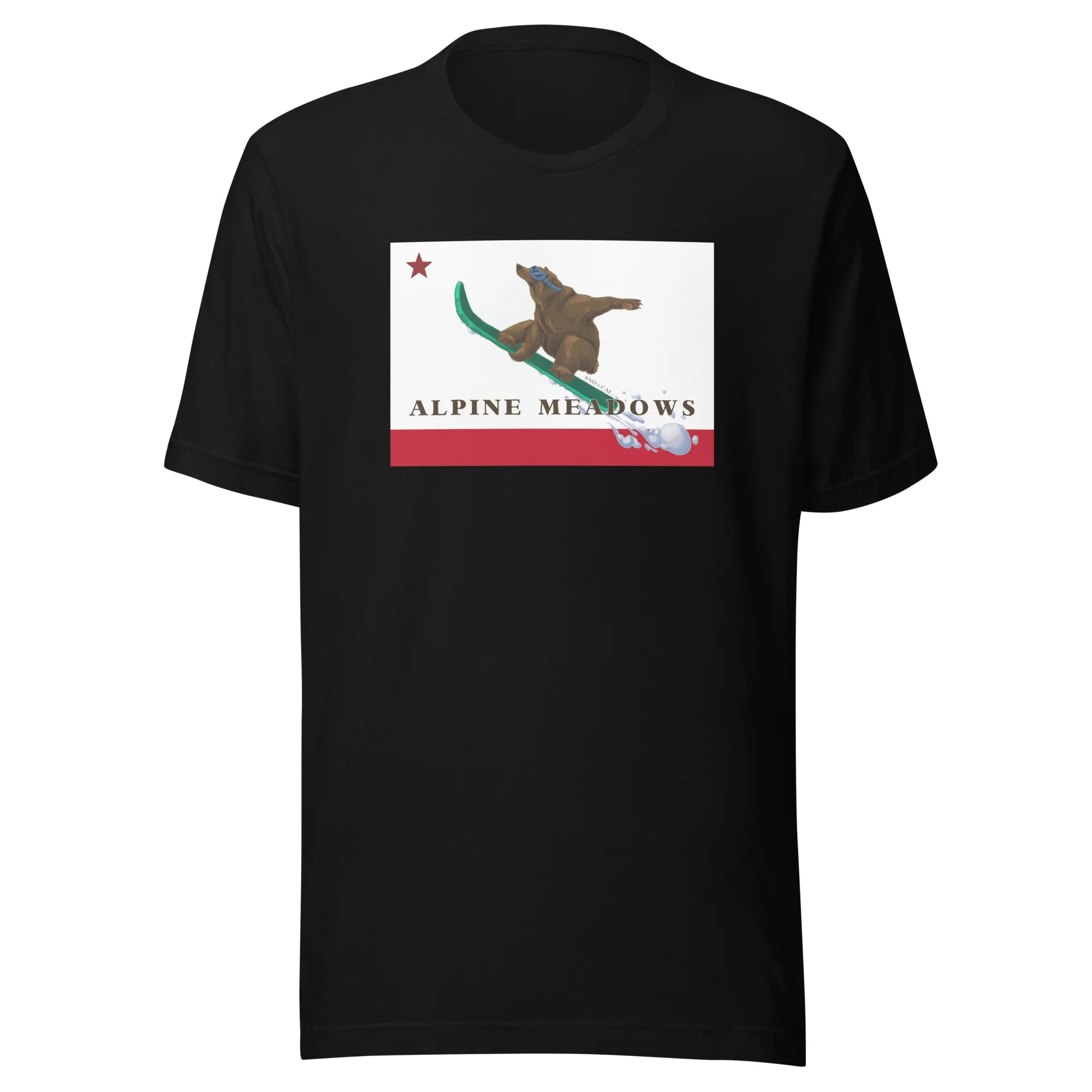 Alpine Meadows Shirt - CA Flag Boarding Grizzly