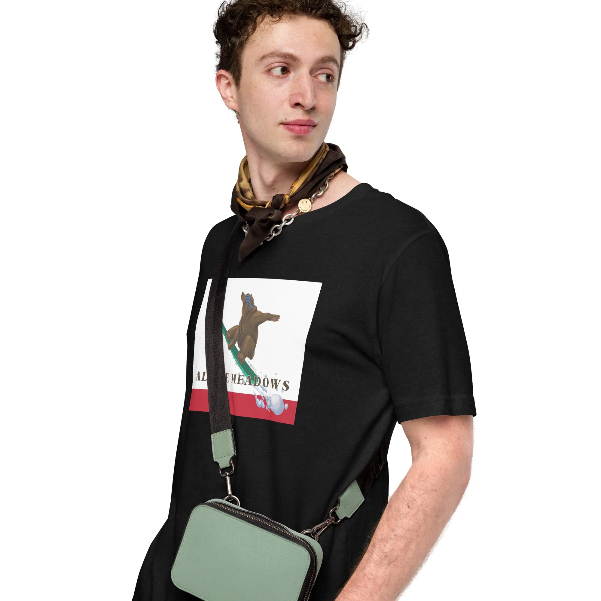 Alpine Meadows Shirt - CA Flag Boarding Grizzly