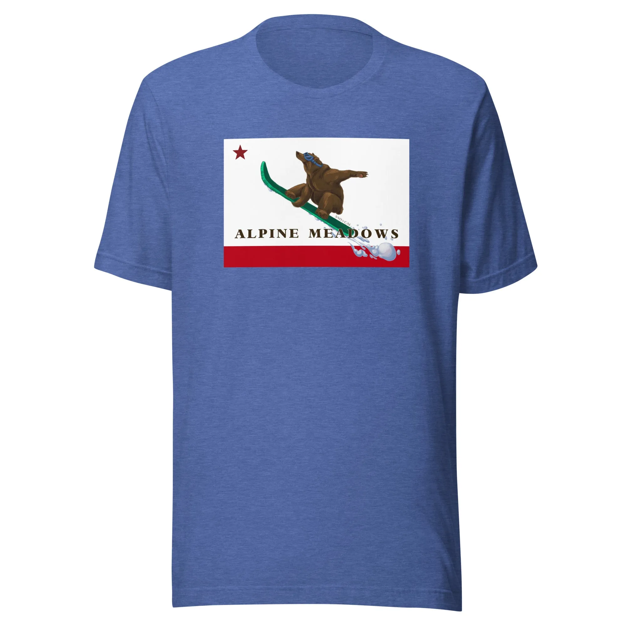 Alpine Meadows Shirt - CA Flag Boarding Grizzly