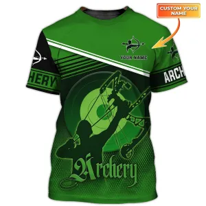 Archery 2 - Personalized Name 3D T Shirt - Nsd99