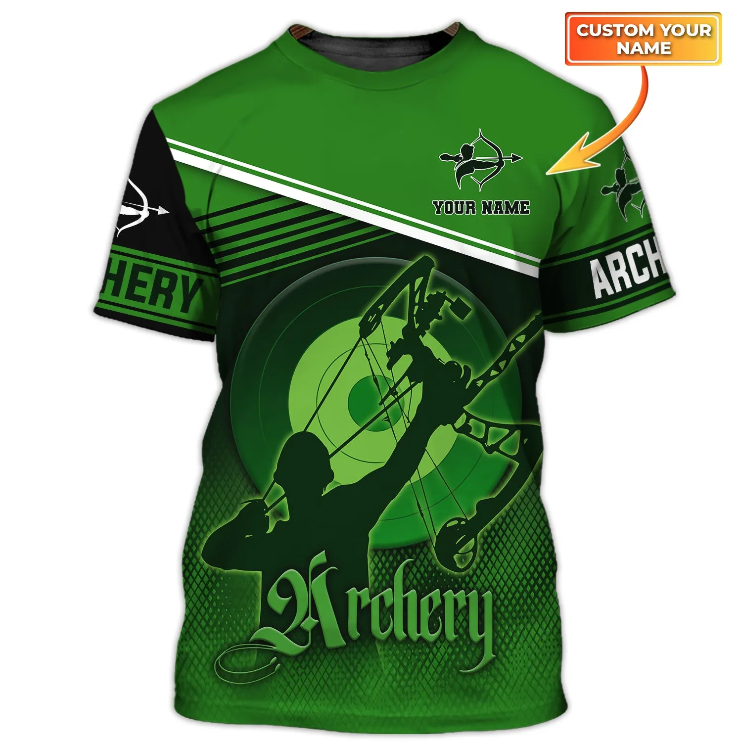 Archery 2 - Personalized Name 3D T Shirt - Nsd99