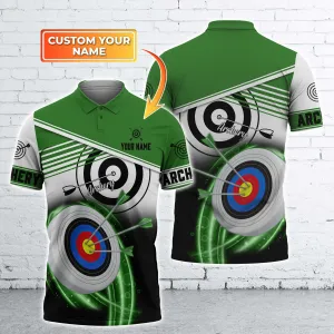 Archery S3 Personalized Name 3D Polo Shirt - TD96