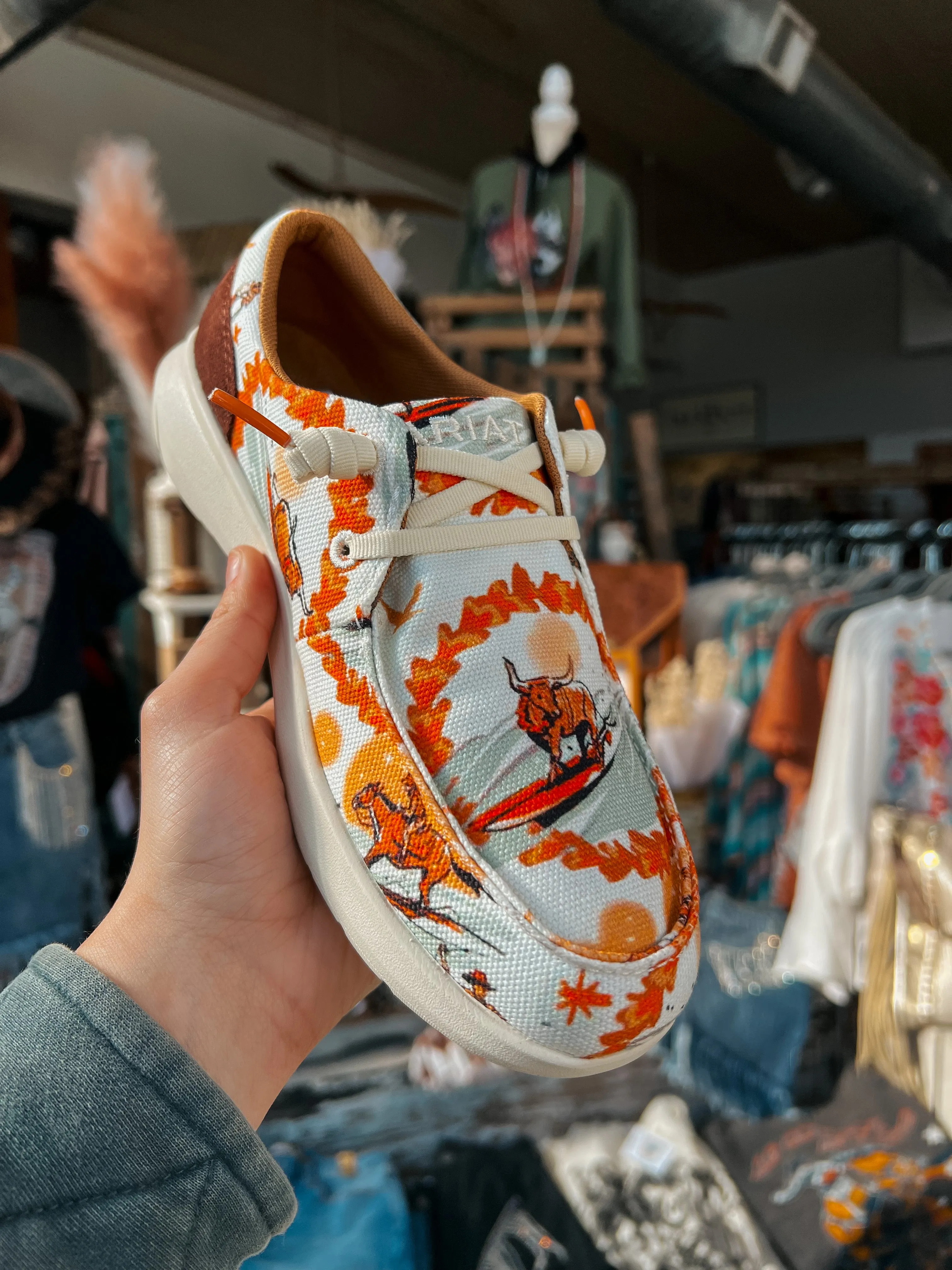 Ariat Womens Surfing Longhorn Hilo