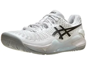 Asics Gel Resolution 9 White/Black Men's Tennis Shoes - 2023 NEW ARRIVAL