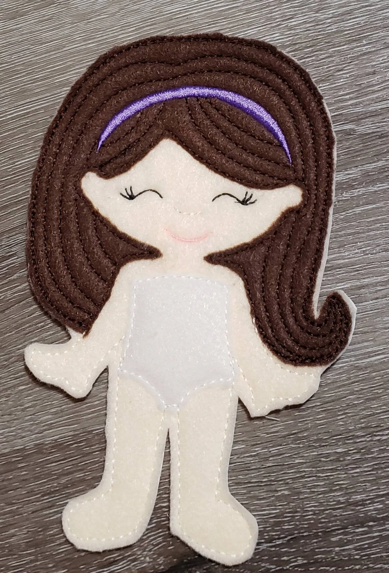 Astronaut girl felt paper doll - doll clothes storage - quiet activity page - busy book page