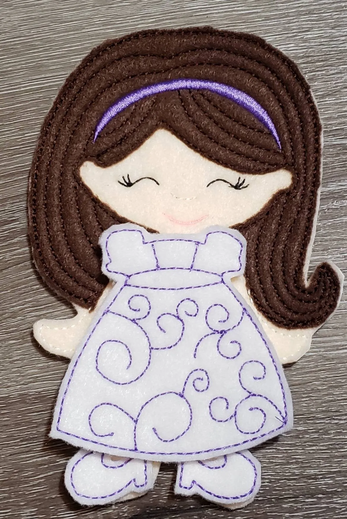 Astronaut girl felt paper doll - doll clothes storage - quiet activity page - busy book page