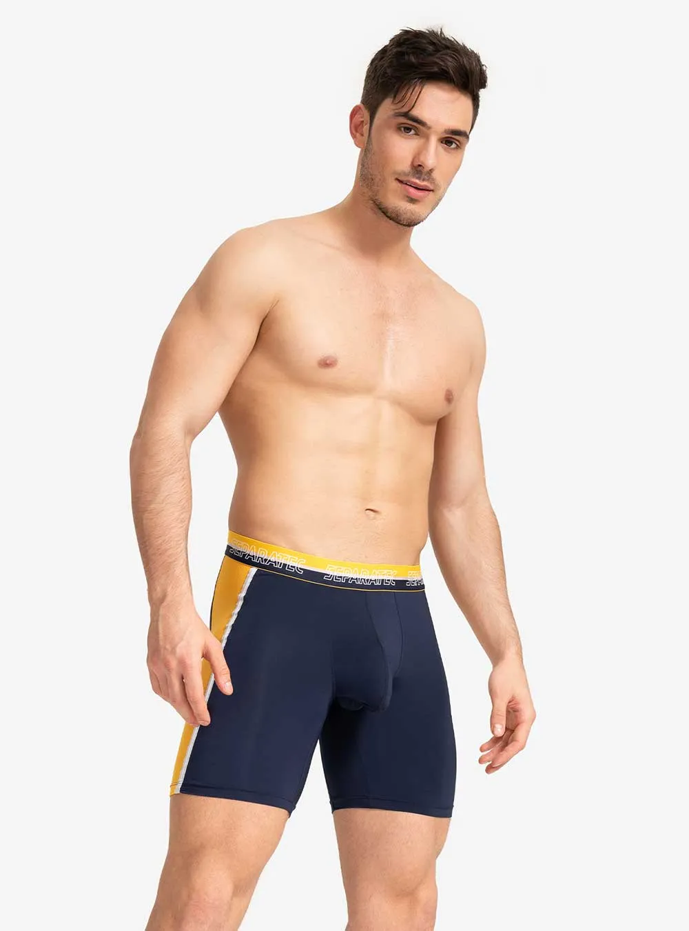 Athletic Cool Mesh  Quick Dry 8 inches Boxer Briefs 2 Pack