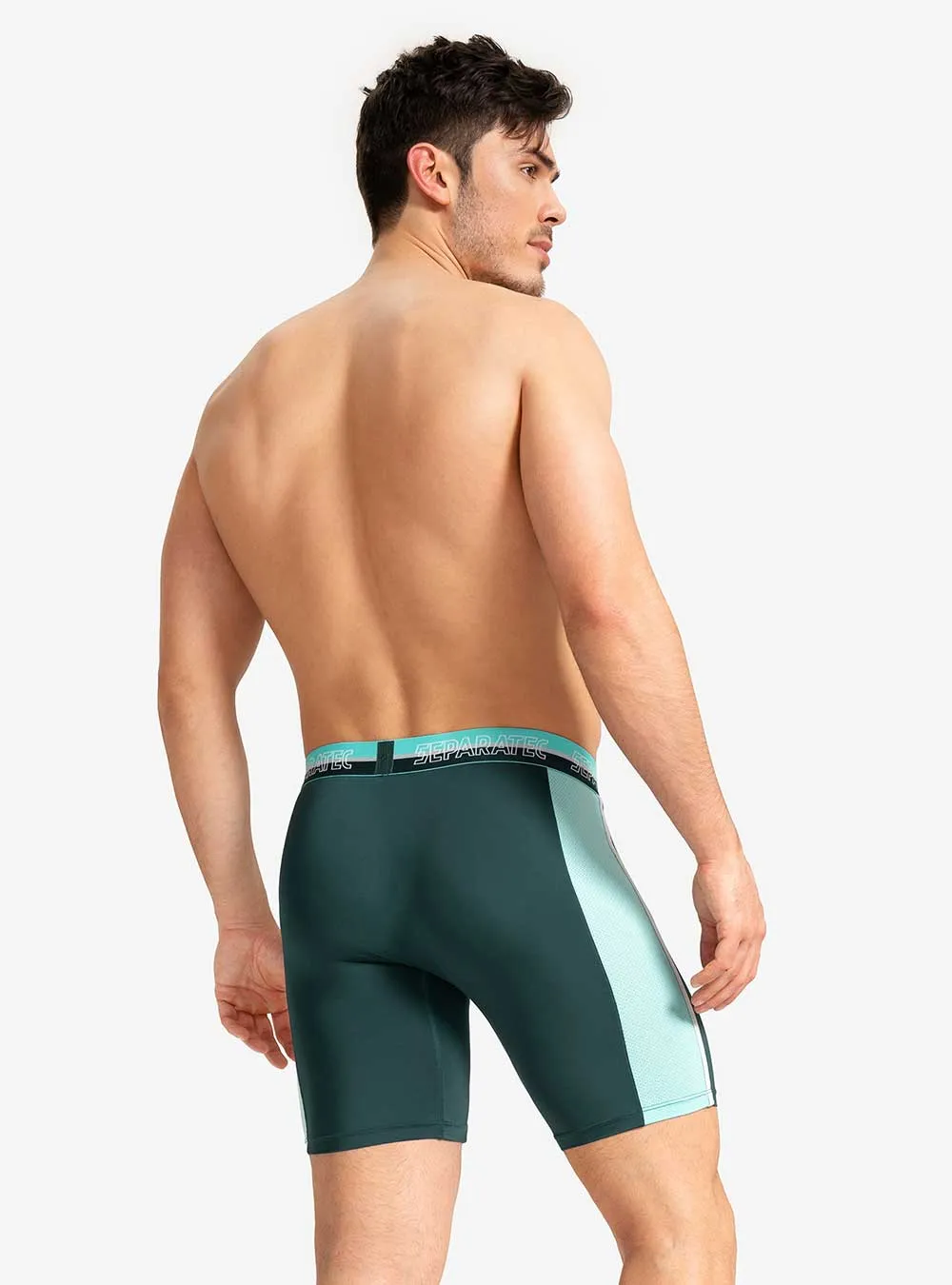 Athletic Cool Mesh  Quick Dry 8 inches Boxer Briefs 2 Pack
