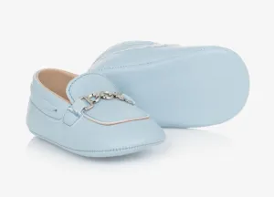 Baby Boys Pale Blue Shoe ALDOLFO