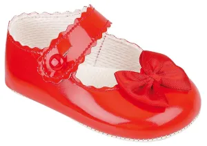 Baypods Baby Shoes with Bow - Red