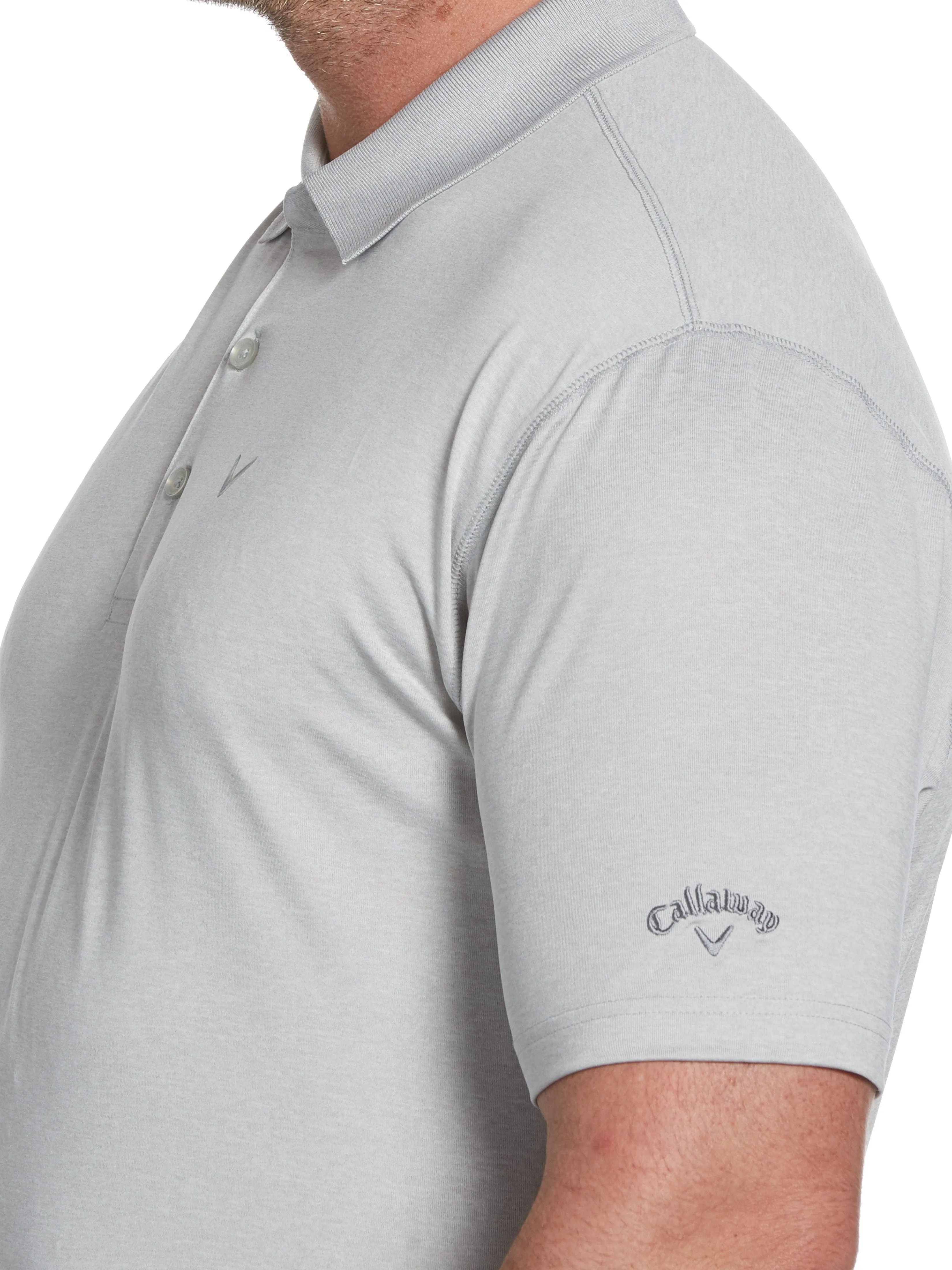 Big & Tall Heathered Polo