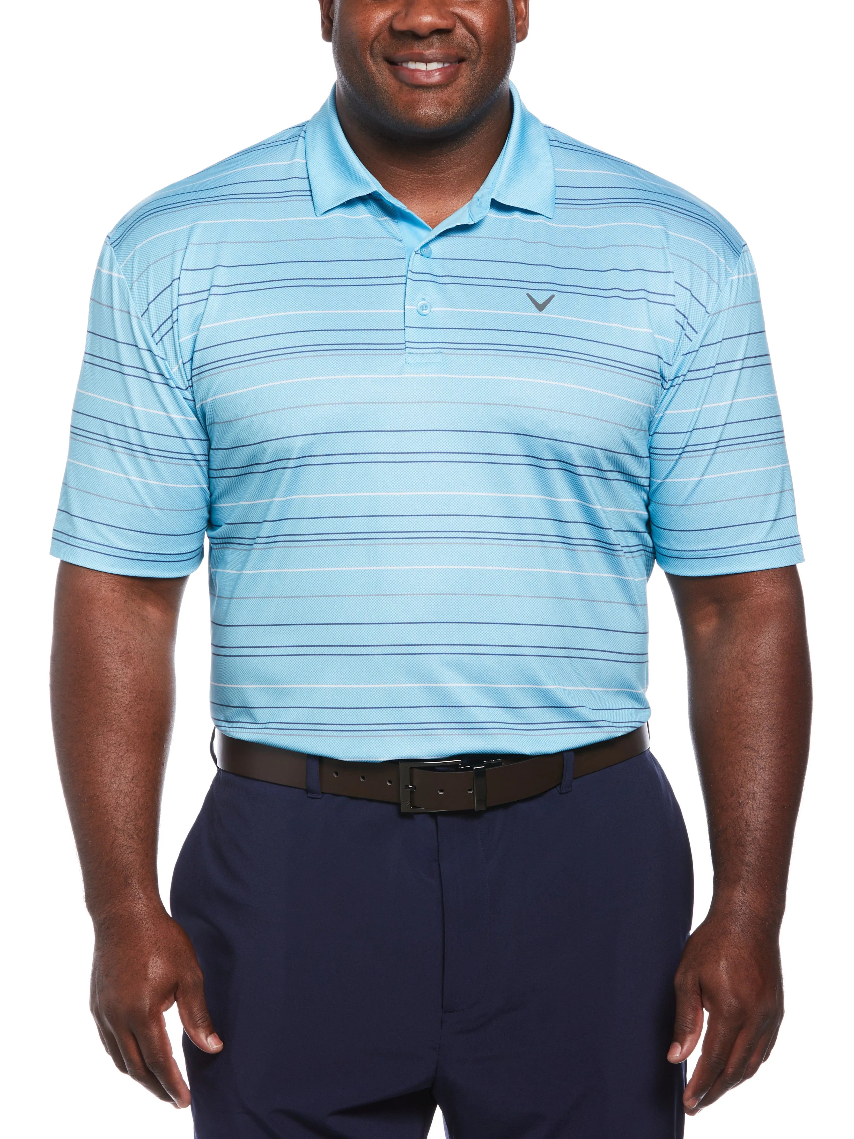 Big & Tall Mosaic Stripe Golf Polo