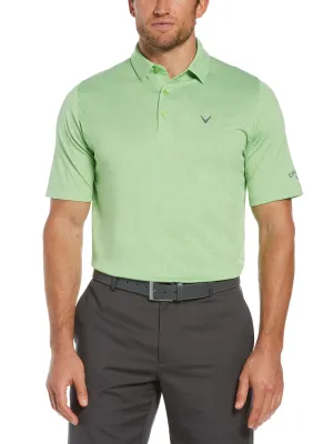 Big & Tall Ventilated Heather Jacquard Golf Polo
