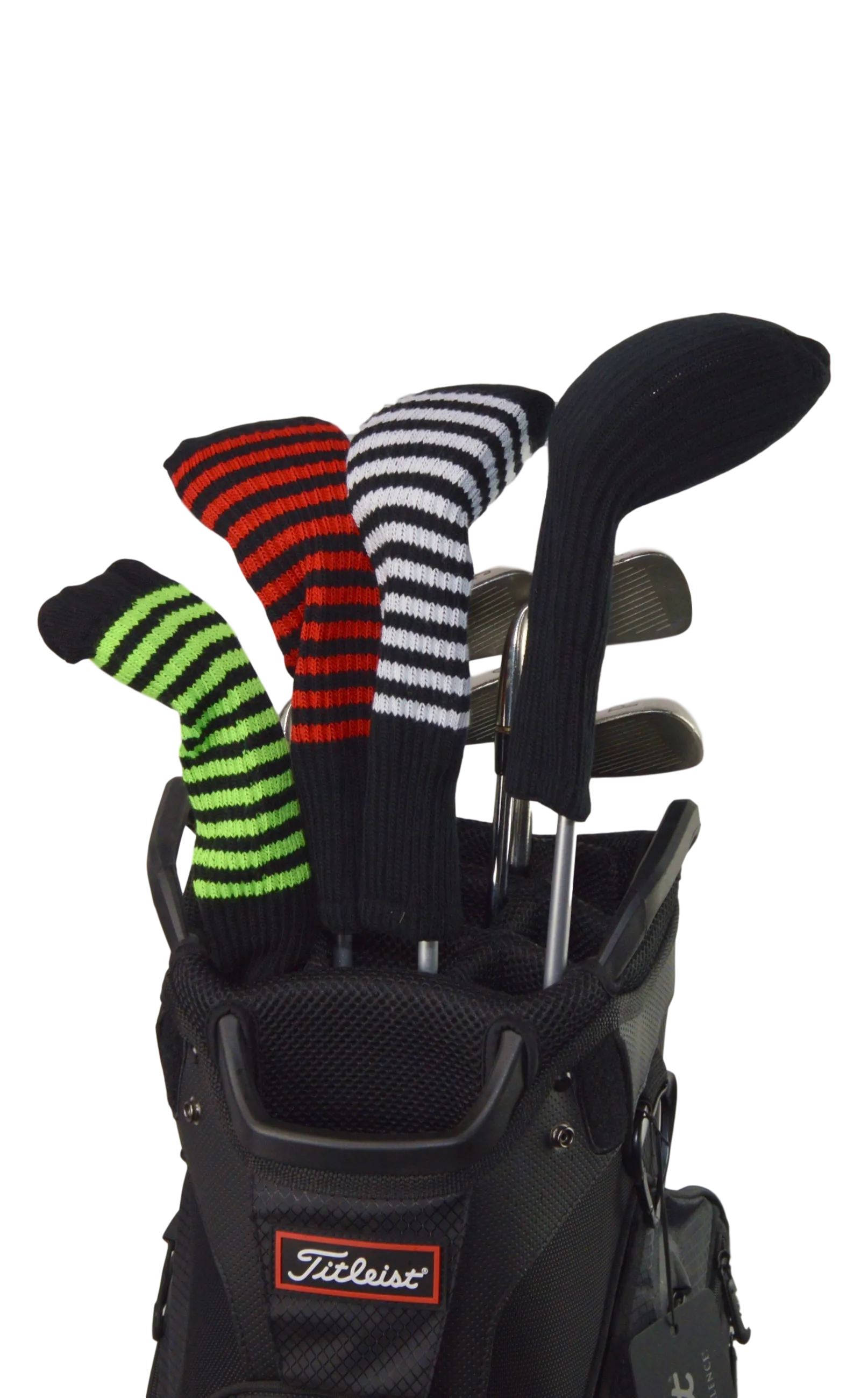 Black and Orange Club Sock Golf Headcover