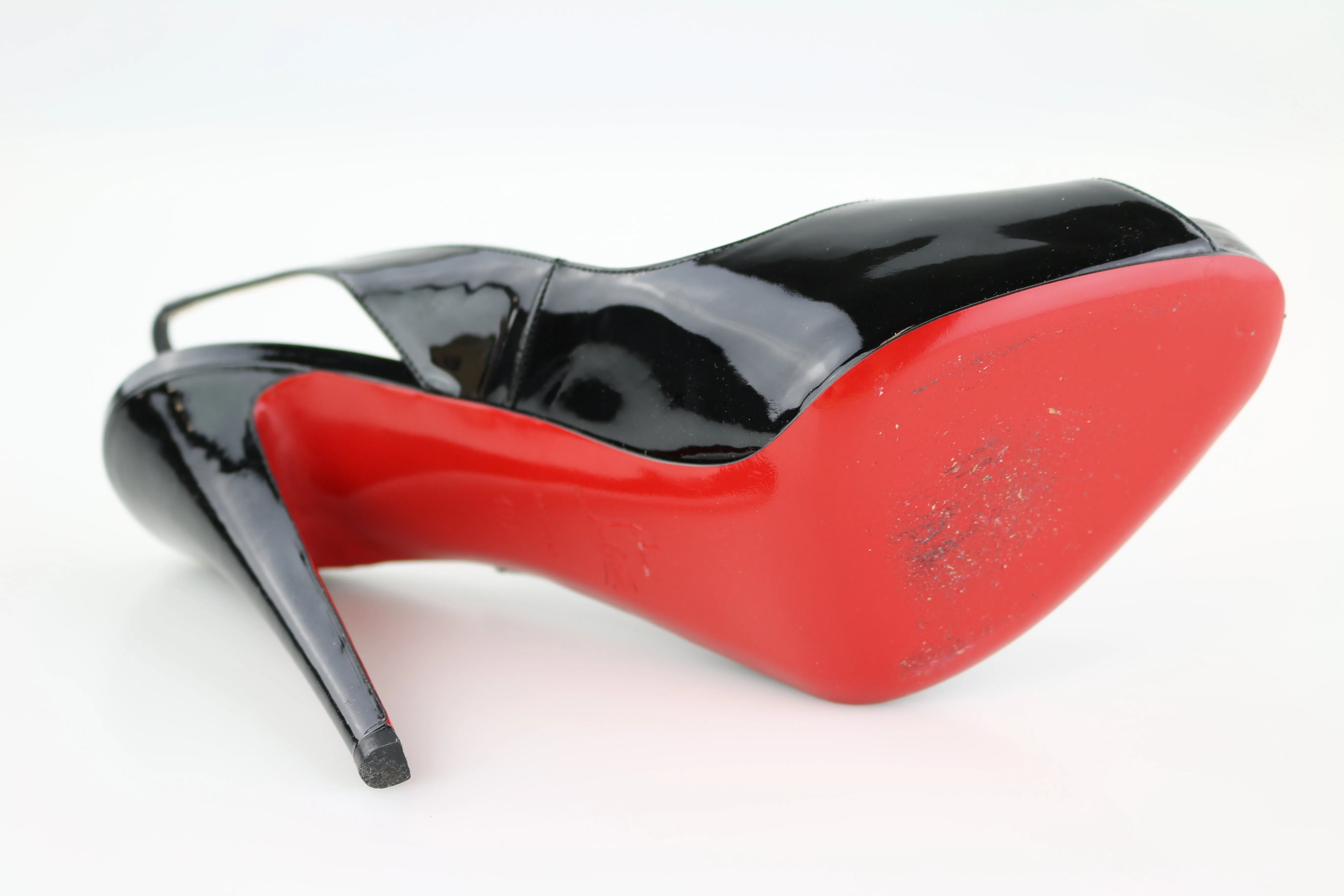 Black Patent Prive 120 Heels 40.5