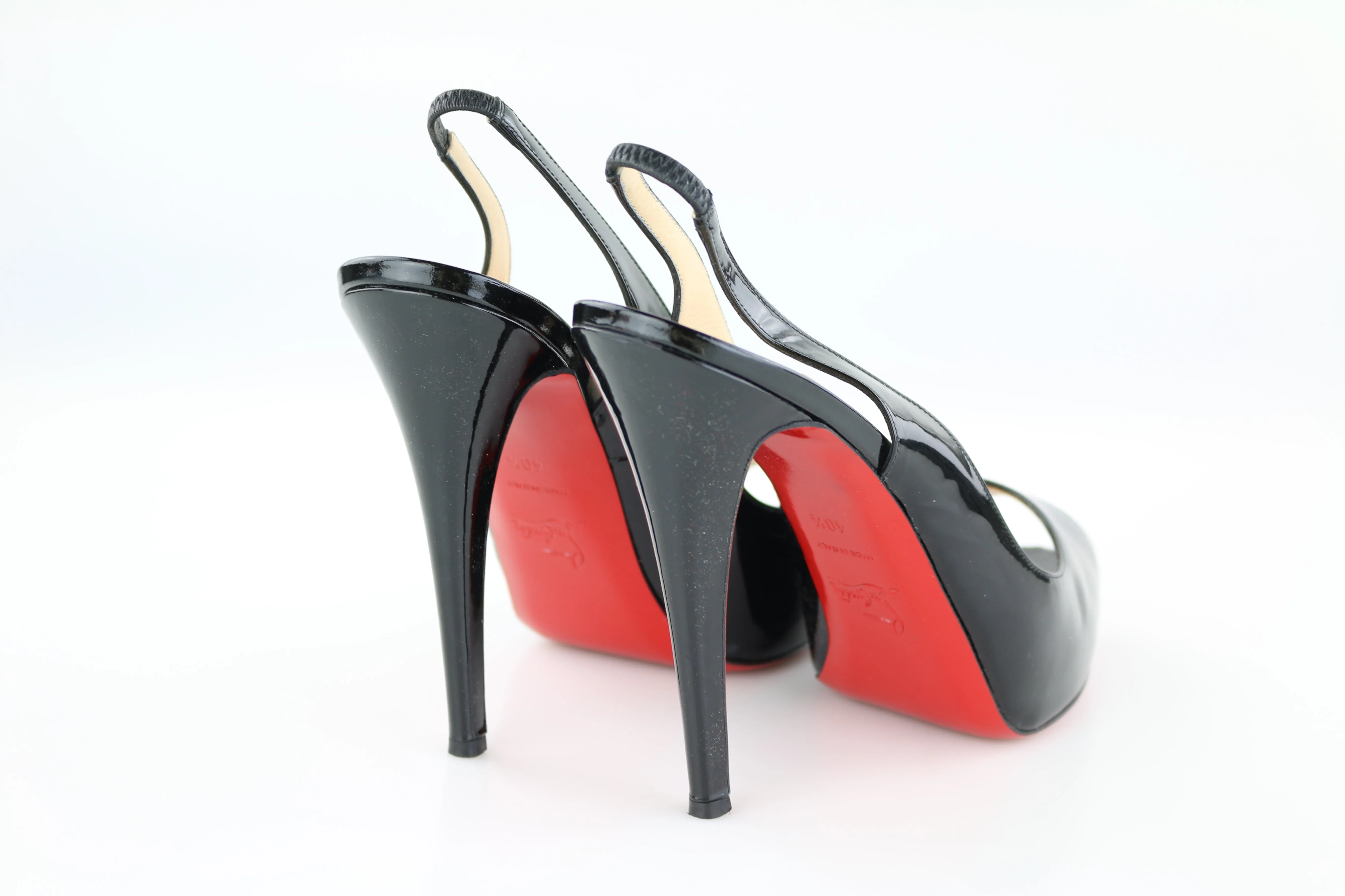 Black Patent Prive 120 Heels 40.5