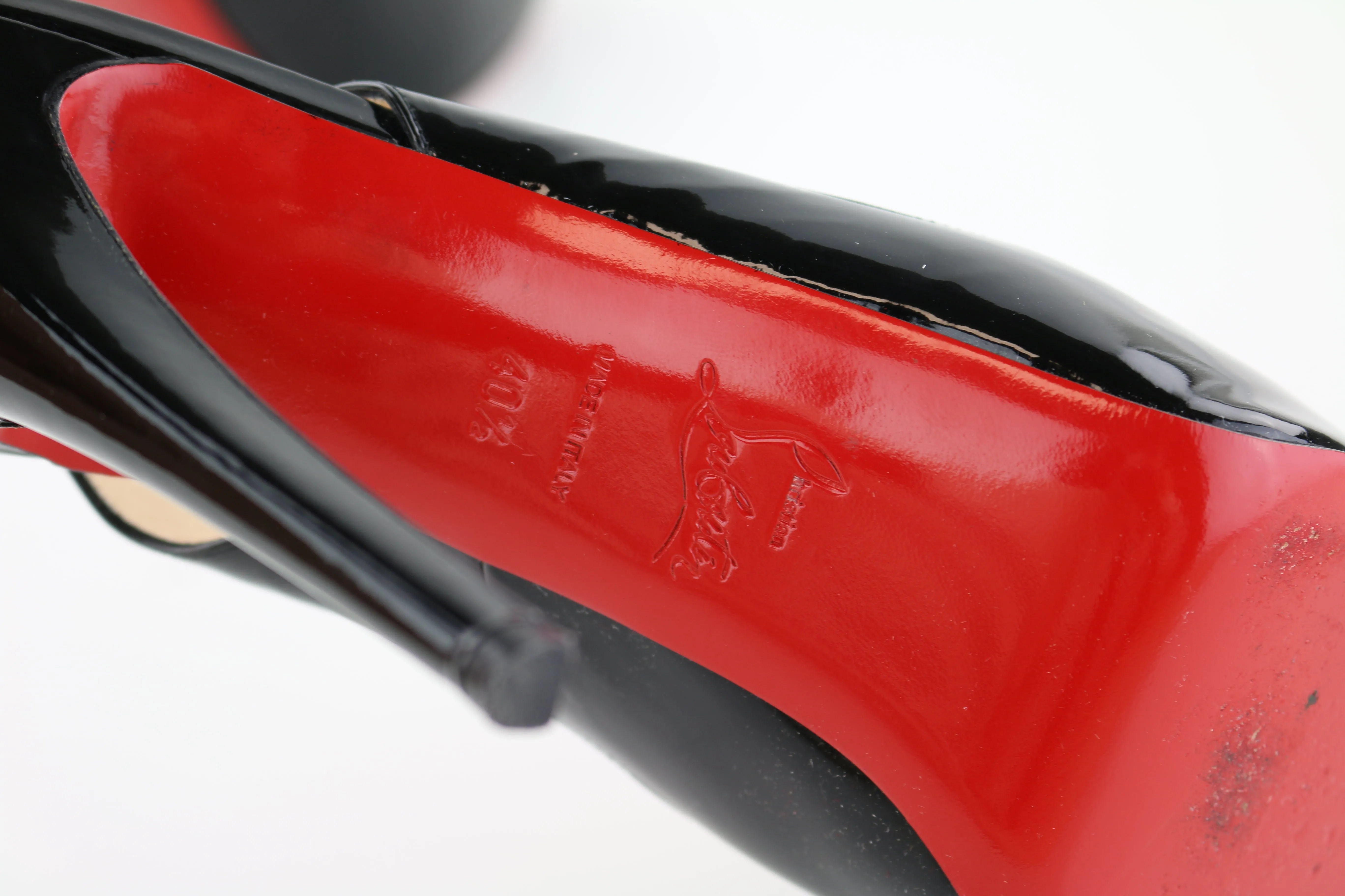 Black Patent Prive 120 Heels 40.5