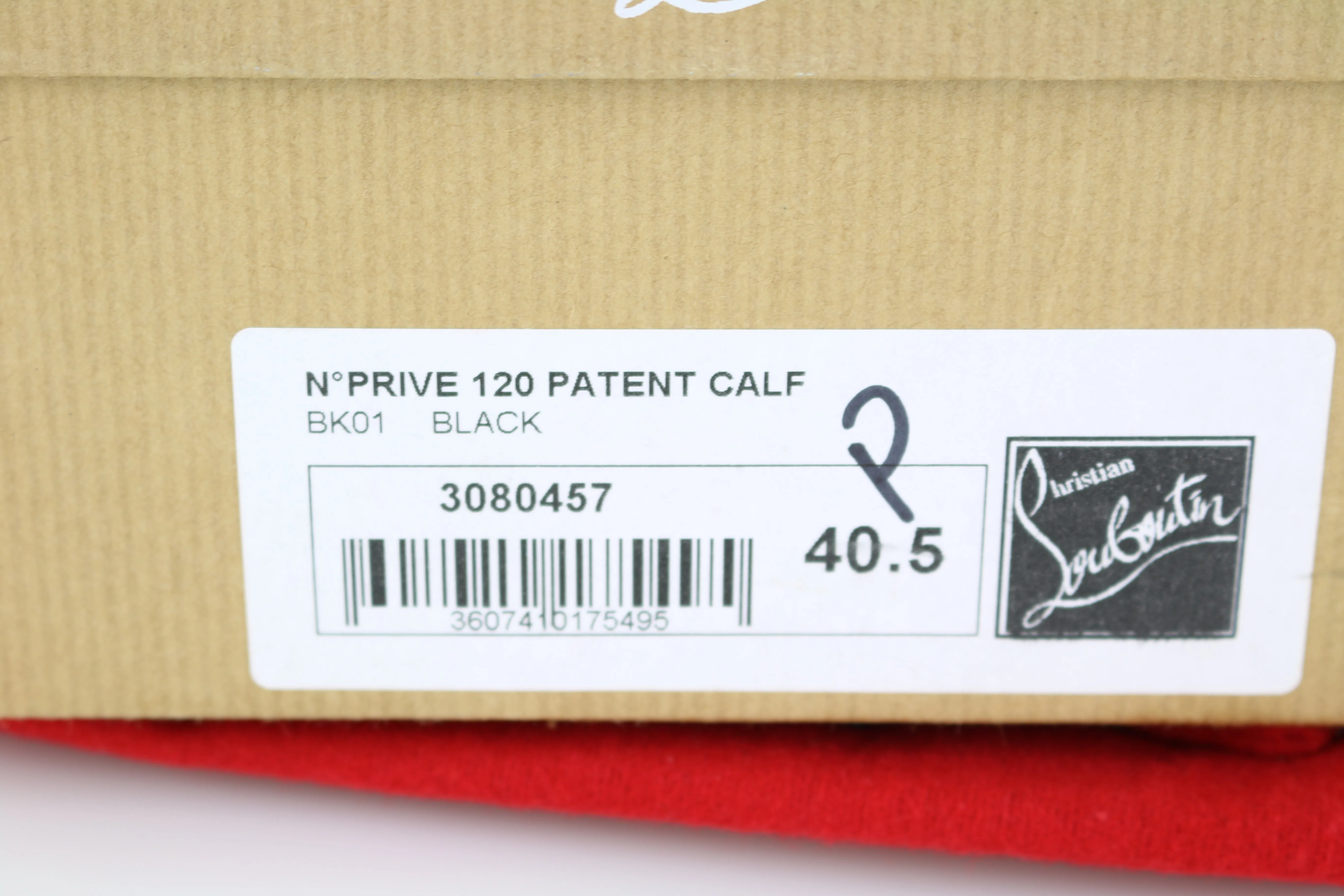 Black Patent Prive 120 Heels 40.5