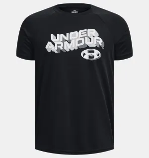 Boy's Youth Tech Wordmark Short Sleeve