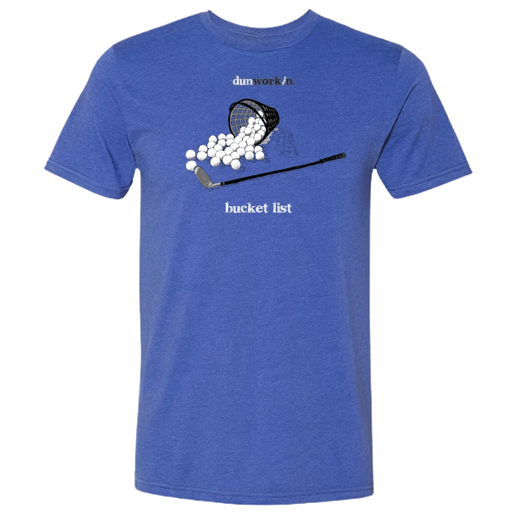 Bucket List Golf Unisex Lightweight Cotton/Poly Blend SS Tee
