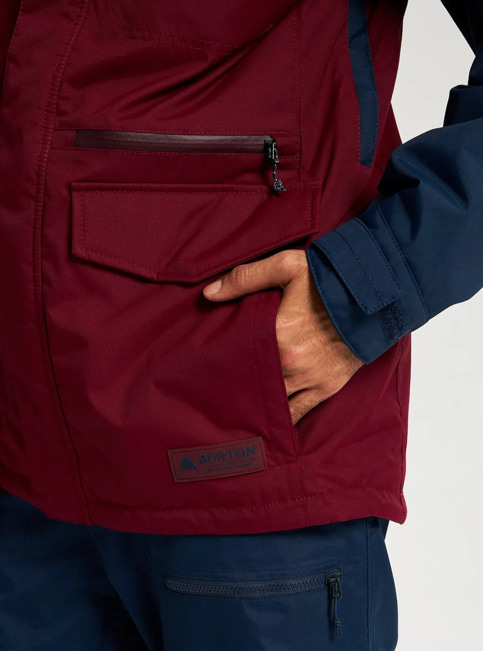 Burton Covert Mens Jacket Dressed Blue / Mulled Berry