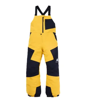 Burton Kids' Powline Gore-Tex Bib Pants Goldenrod/True Black 2025