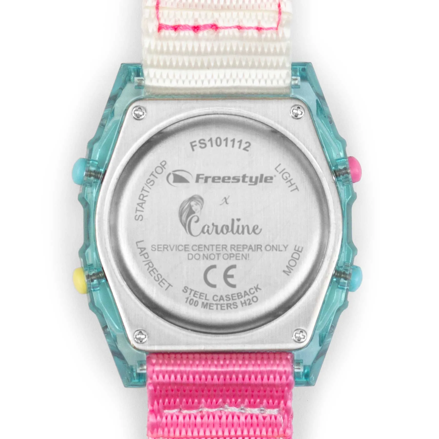 CAROLINE MARKS SIGNATURE SHARK CLASSIC LEASH CLEAR BLUE SKY