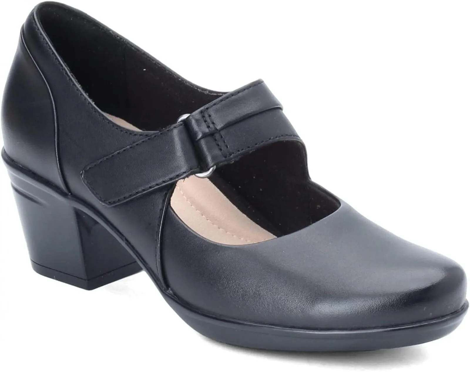 Clarks Women's Emslie Lulin Dress Pump Shoes 26129221 Black 7.5M