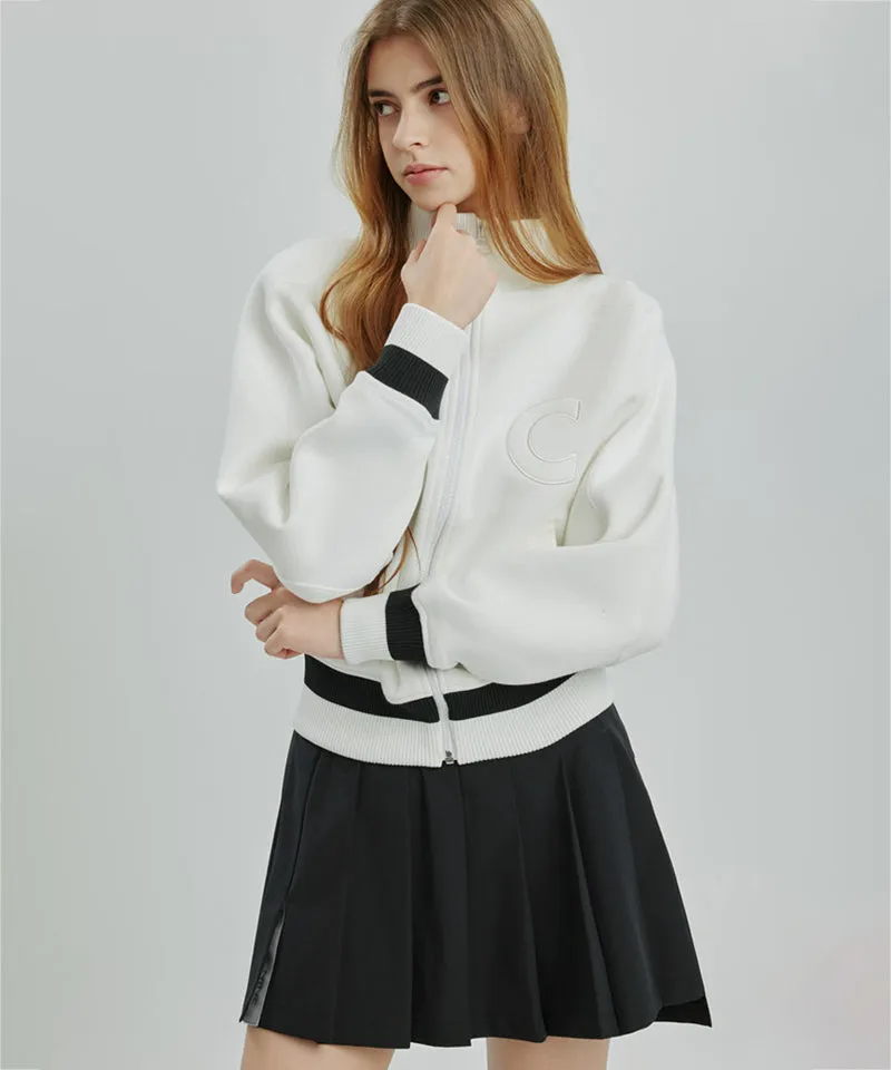 CREVE NINE: Belt Bag Pleated Skirt - Black