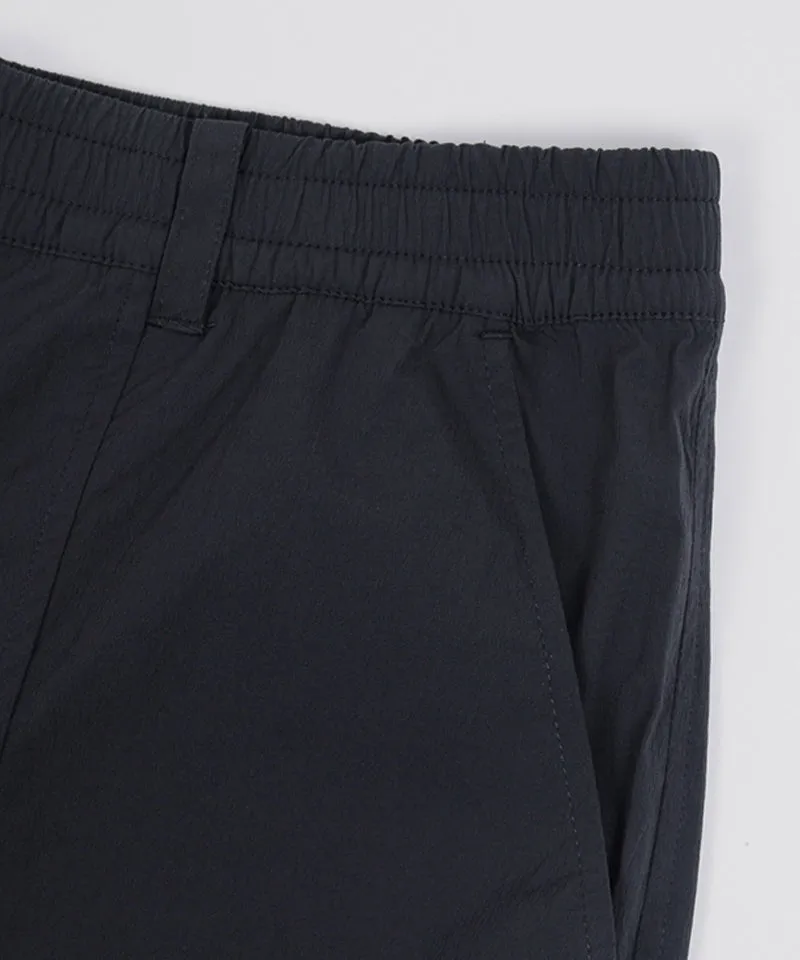 CREVE NINE: Mesh Mix Banding Pants - Charcoal