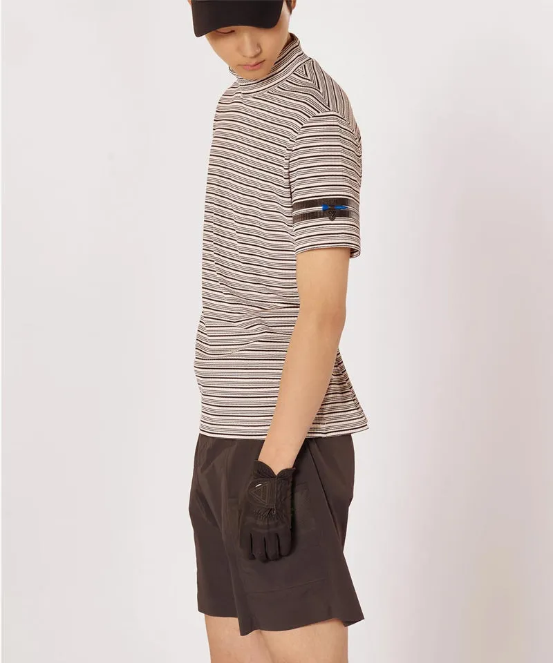 CREVE NINE: Mesh Mix Banding Pants - Charcoal