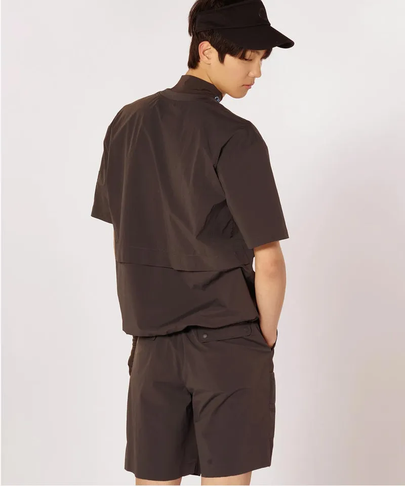 CREVE NINE: Mesh Mix Banding Pants - Charcoal
