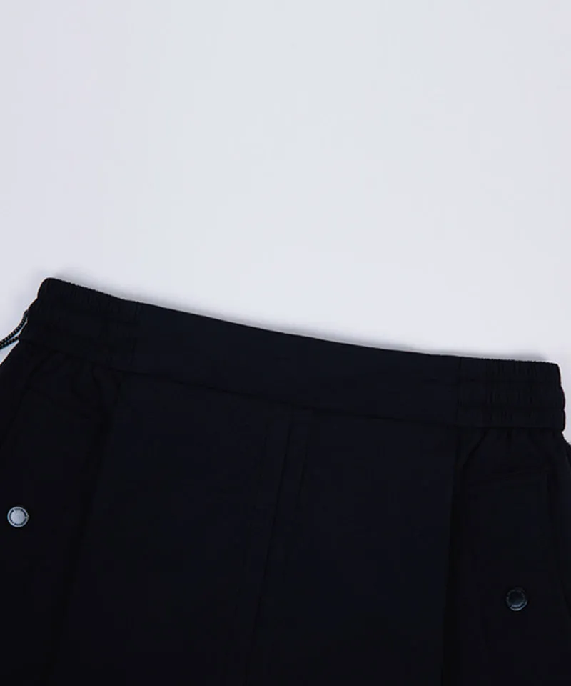 CREVE NINE: Pocket Point Banding Skirt - Black