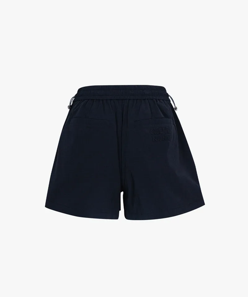 CREVE NINE: Pocket Point Banding Skirt - Black