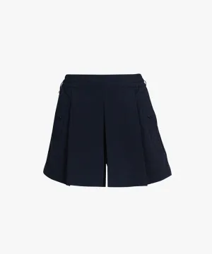 CREVE NINE: Pocket Point Banding Skirt - Black